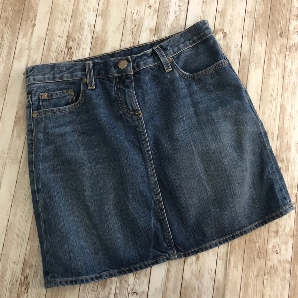 J. Crew 5 Pocket Denim Mini Skirt